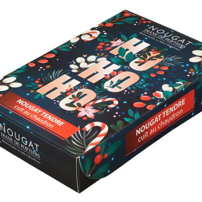 Soft Montélimar nougat in cardboard box Christmas HOHOHO 150g