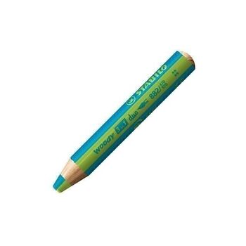 Crayons multi-talents - Set x 15 STABILO woody 3 in 1 + 1 taille-crayon avec réservoir + 1 plateau de rangement 3