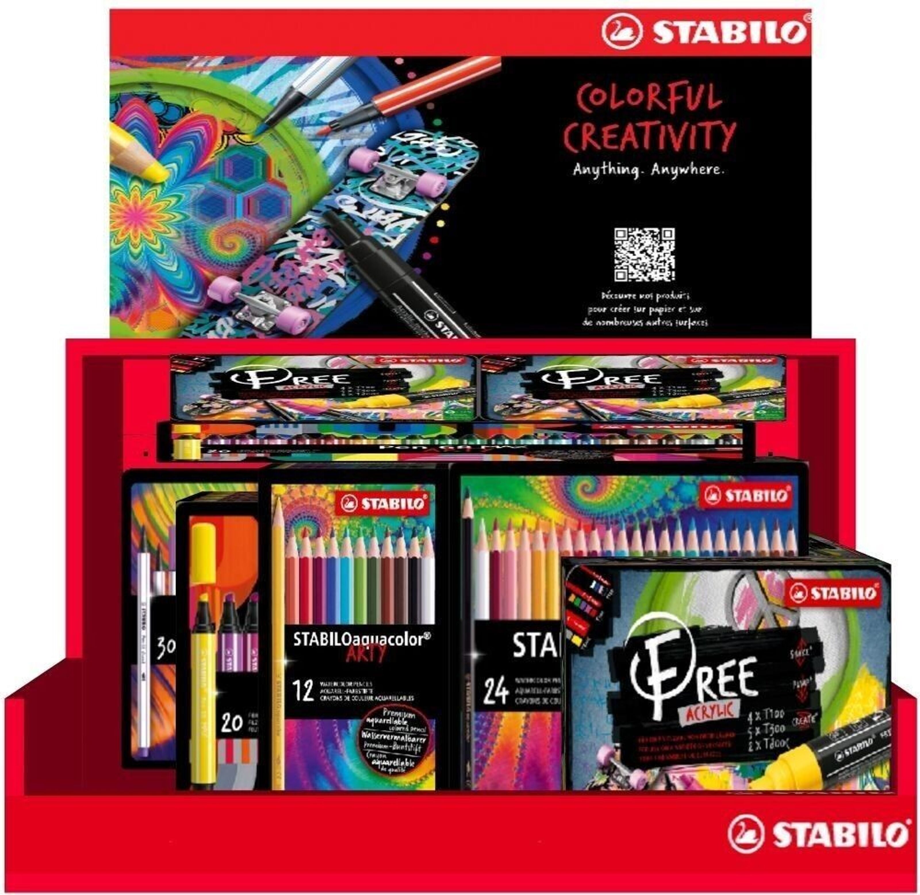 Premium felt-tip pen STABILO Pen 68 MAX - pack of 18 ARTY