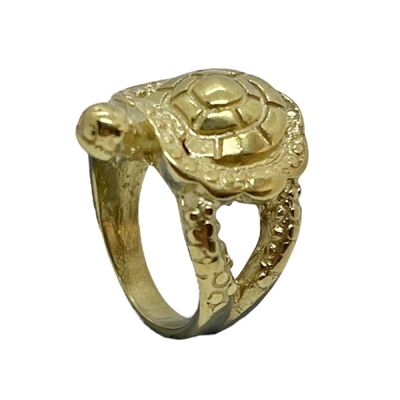 Anillo tortuga dorado