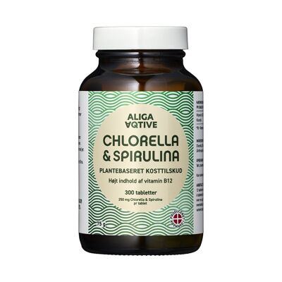 Chlorella- und Spirulina-Tabletten