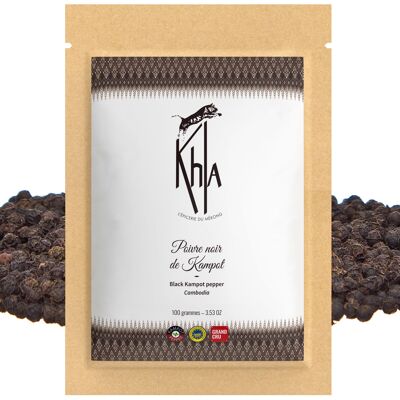 Kampot Black Pepper in PGI Pocket 100g