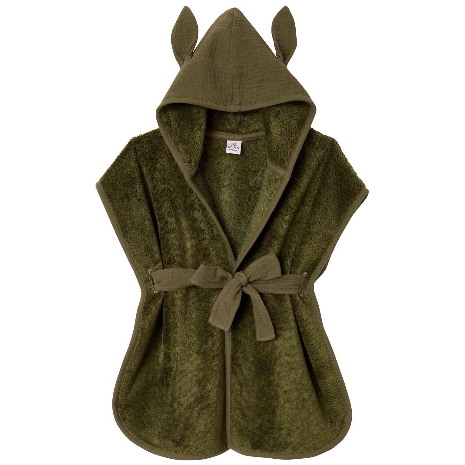 Accappatoio in bambù e garza di cotone felce