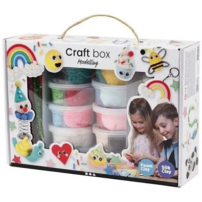 Creative box - Silk and Foam Clay modeling clay + accessories