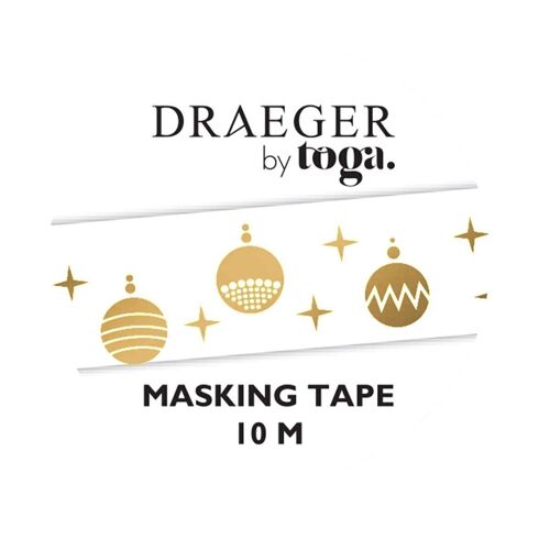 Masking Tape - Motifs de boules de Réveillon de Noël