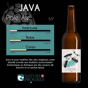 Bière Blonde Pale Ale sous mention Nature&Progrès // 50cl // 5,5% 1