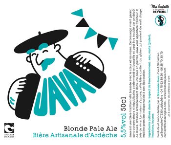 Bière Blonde Pale Ale sous mention Nature&Progrès // 50cl // 5,5% 2