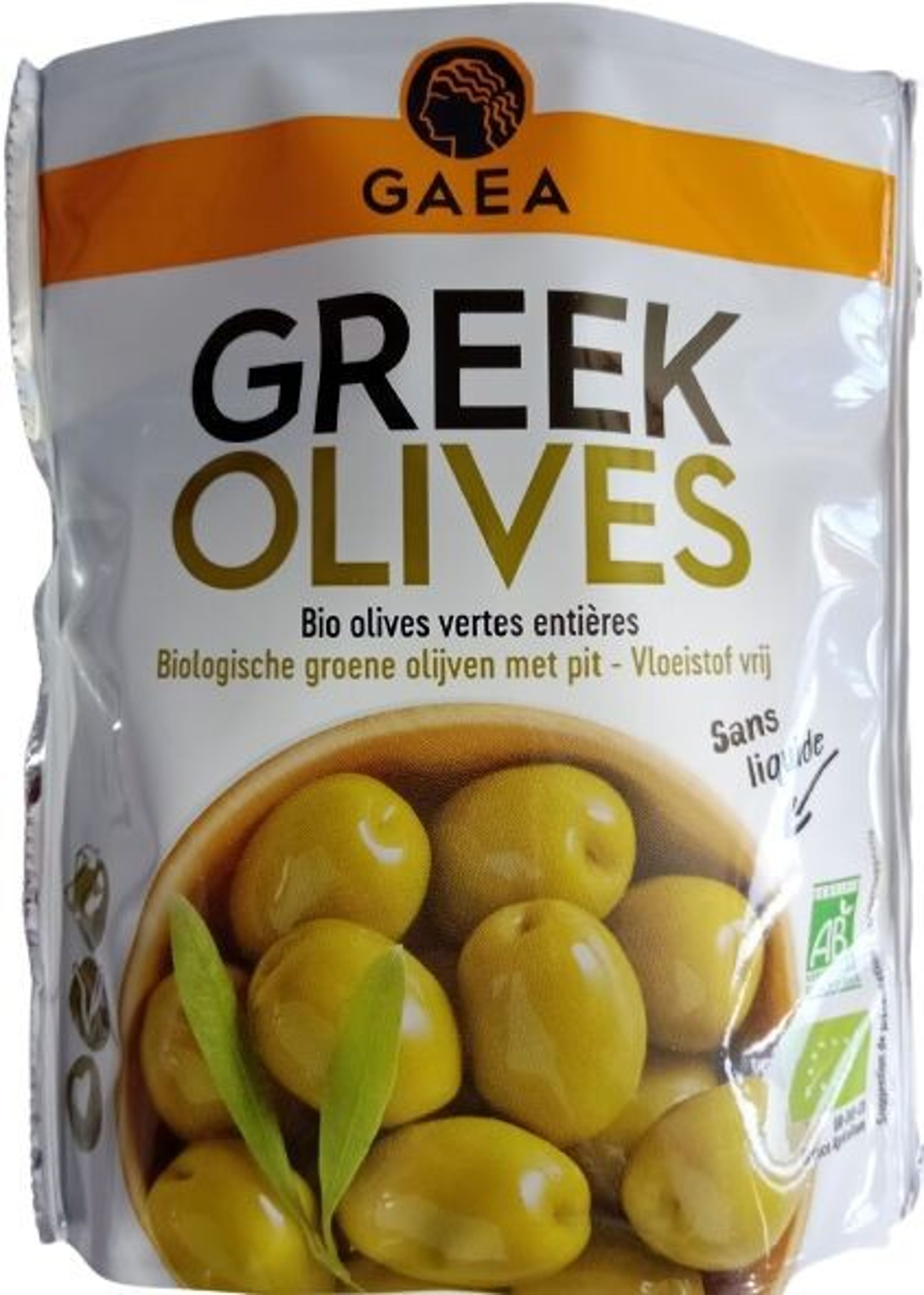 Olives Vertes Dénoyautées -25% de sel 160g