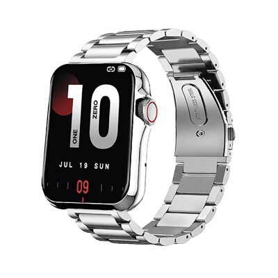 SW028G03 – Smarty2.0 Connected Watch – Metallarmband – Chrono, Foto, Herzfrequenz, Blutdruck, Route