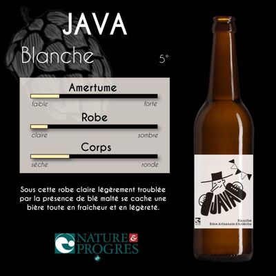 Cerveza Blanca con etiqueta Nature&Progrès // 50cl // 5,5%