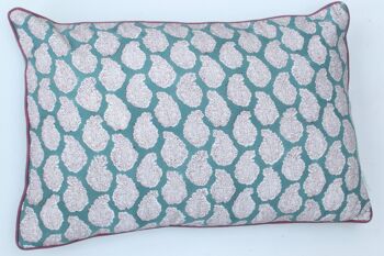 Coussin Shanti bleu 40 x 60 cm 1