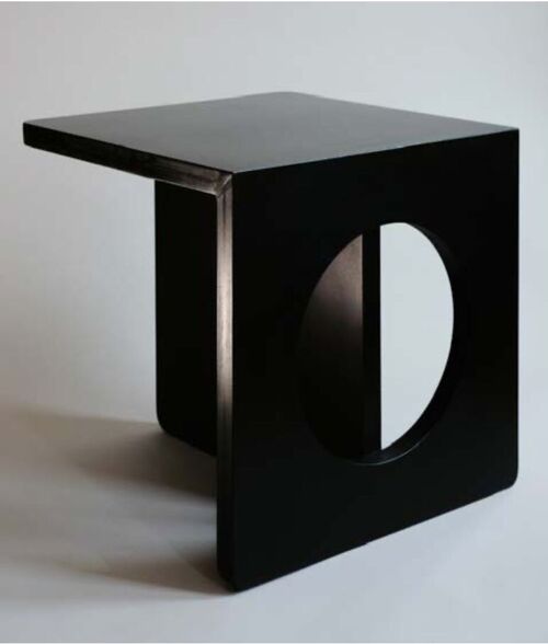 Petite table d'appoint CUBE noir
