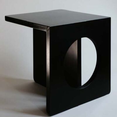 Small black CUBE side table