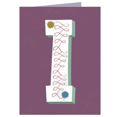 XA09 Mini I Alphabet Card