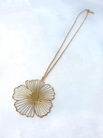 Collier Daisy en acier inoxydable 4