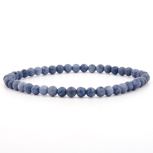 Blue Coral Armband 4 mm