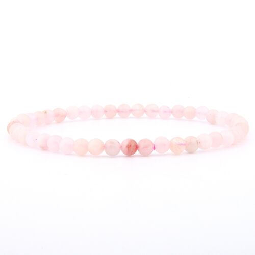 Pink Morganit Armband 4 mm