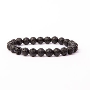 Bracelet en pierre de lave 1