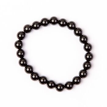 Bracelet de pierres précieuses noires onyx 3