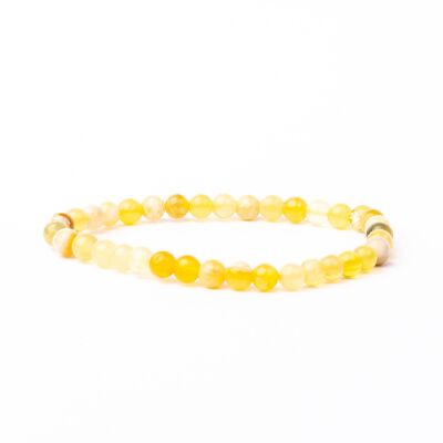 Pulsera de piedras preciosas de ópalo amarillo