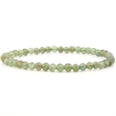 Green apatite bracelet faceted 4 mm