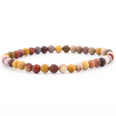 Bracciale in mookaite sfaccettato 4 mm