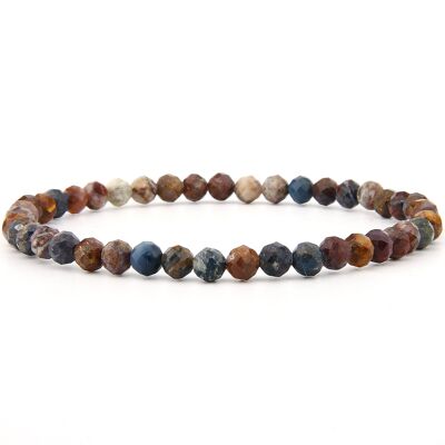 Pietersite bracelet faceted 4 mm