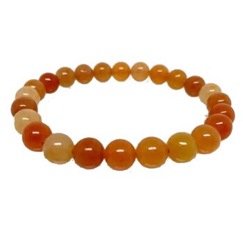 Bracelet de pierres précieuses d’agate rouge