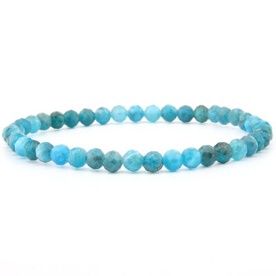 Bracelet apatite facetté 4 mm