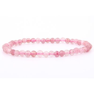 Strawberry quartz bracelet 4 mm