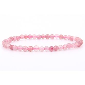 Bracelet quartz fraise 4 mm