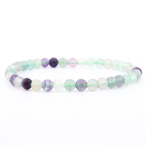 6mm faceted Fluorite Bracelet — ZAVIA