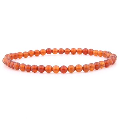 Orange garnet bracelet 4 mm