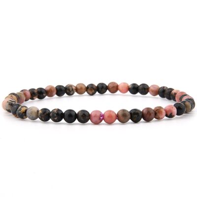 Rhodonite bracelet 4 mm