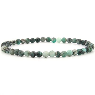 Emerald emerald bracelet faceted 4 mm