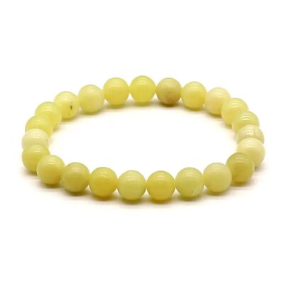 Pulsera de piedras preciosas de jade limón