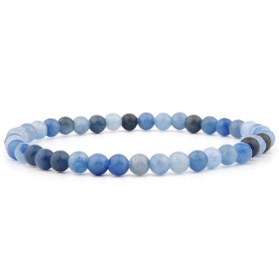 Bracciale avventurina blu 4 mm