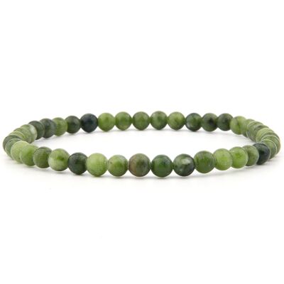 Bracciale in Giada Verde Scuro 4 mm