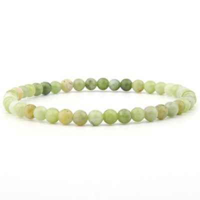 Bracciale in Giada Verde Luce 4 mm