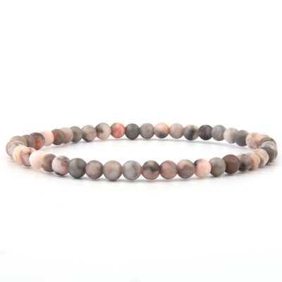 Pink jasper bracelet 4 mm