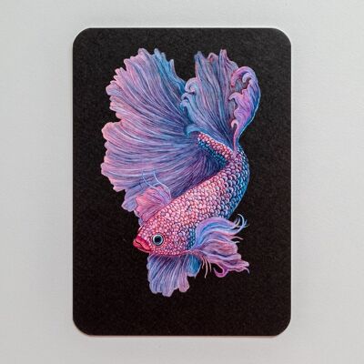 Postcard BETTA black