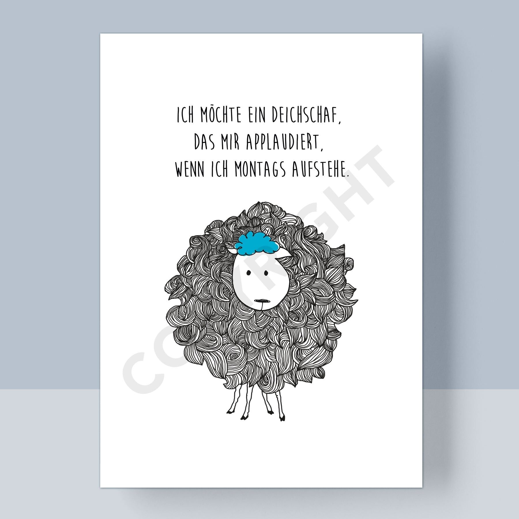 CARTOLINA - LUNEDI' PECORA