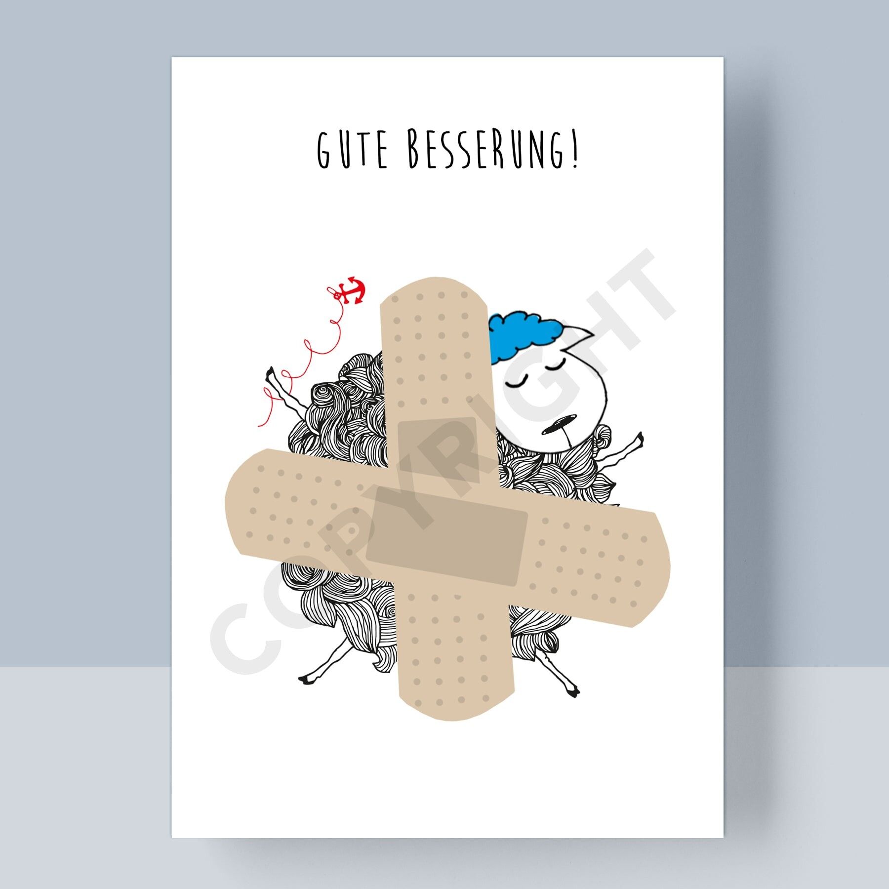 CARTOLINA - Guarisci presto COMFORT PLACE