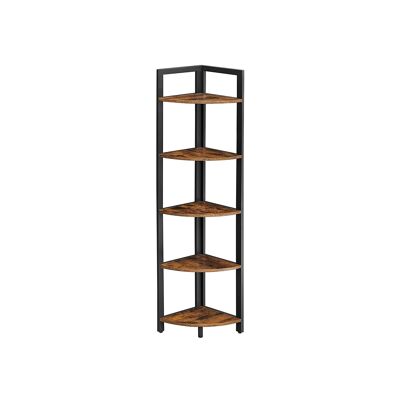 Freestanding corner shelf with 5 shelves 30 x 30 x 150 cm (L x W x H)