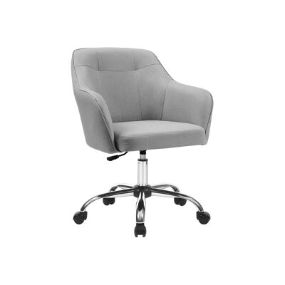 Office chair light gray 47.5 x 44 cm (L x W)