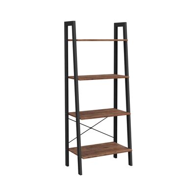Freestanding shelf Hazelnut-Black 56 x 34 x 137.5 cm (L x W x H)