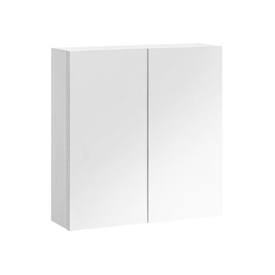 White mirror cabinet 54 x 15 x 55 cm (L x W x H)
