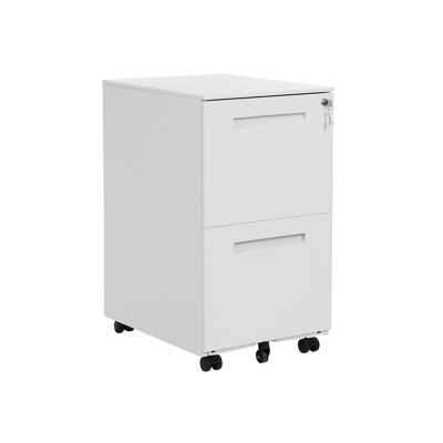 Mobile filing cabinet with 2 drawers 39 x 50 x 69.5 cm (L x W x H),