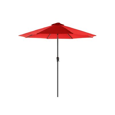 Red garden umbrella Ø 270 cm