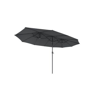 Large parasol 460 x 270 cm gray 460 x 270 cm (L x W)